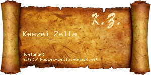 Keszei Zella névjegykártya